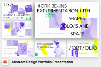 Abstract Design Portfolio PowerPoint Template